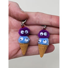 Load image into Gallery viewer, &quot;Two Scoops&quot; Pom-Pom Dangle Earrings - Curio Memento
