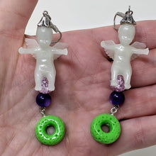 Load image into Gallery viewer, &quot;Cherubs and Cereal&quot; Dangle Earrings - Curio Memento
