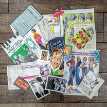 Load image into Gallery viewer, 100+ Pc Vintage Ephemera Pack! Great for Inspiration, Art Therapy, Junk Journals, Art Journals, Collage, Scrapbooking, Card Making and More!
