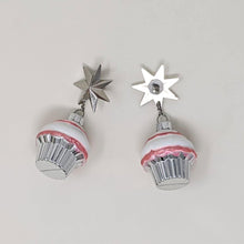 Load image into Gallery viewer, &quot;Tinseltown Star-struck Cupcake&quot; Dangles - Curio Memento
