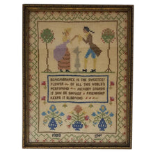 Load image into Gallery viewer, 1920&#39;s Antique Sampler - Curio Memento
