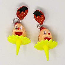 Load image into Gallery viewer, Kitschy Strawberry &amp; Clown Cupcake Topper Dangles - Curio Memento
