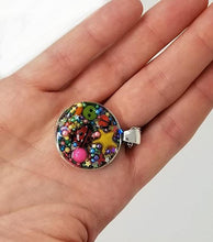 Load image into Gallery viewer, Resin pendant containing variety of unique found objects - chain included - Curio Memento
