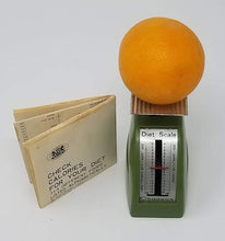 Load image into Gallery viewer, Avocado Green Vintage Chadwick-Miller Diet Scale with Calorie Chart - Curio Memento
