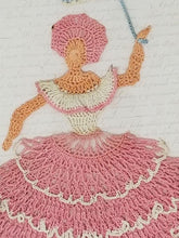 Load image into Gallery viewer, Vintage 1950&#39;s era Vintage Crocheted Crinoline Lady with Original Instructions - Curio Memento
