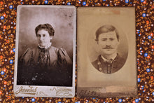 Load image into Gallery viewer, Lot of 4 Vintage Cabinet Cards featuring various Victorian era People - Curio Memento
