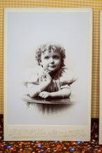 Load image into Gallery viewer, Lot of 4 Vintage Cabinet Cards featuring a Little Victorian era Girl - Curio Memento
