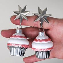 Load image into Gallery viewer, &quot;Tinseltown Star-struck Cupcake&quot; Dangles - Curio Memento
